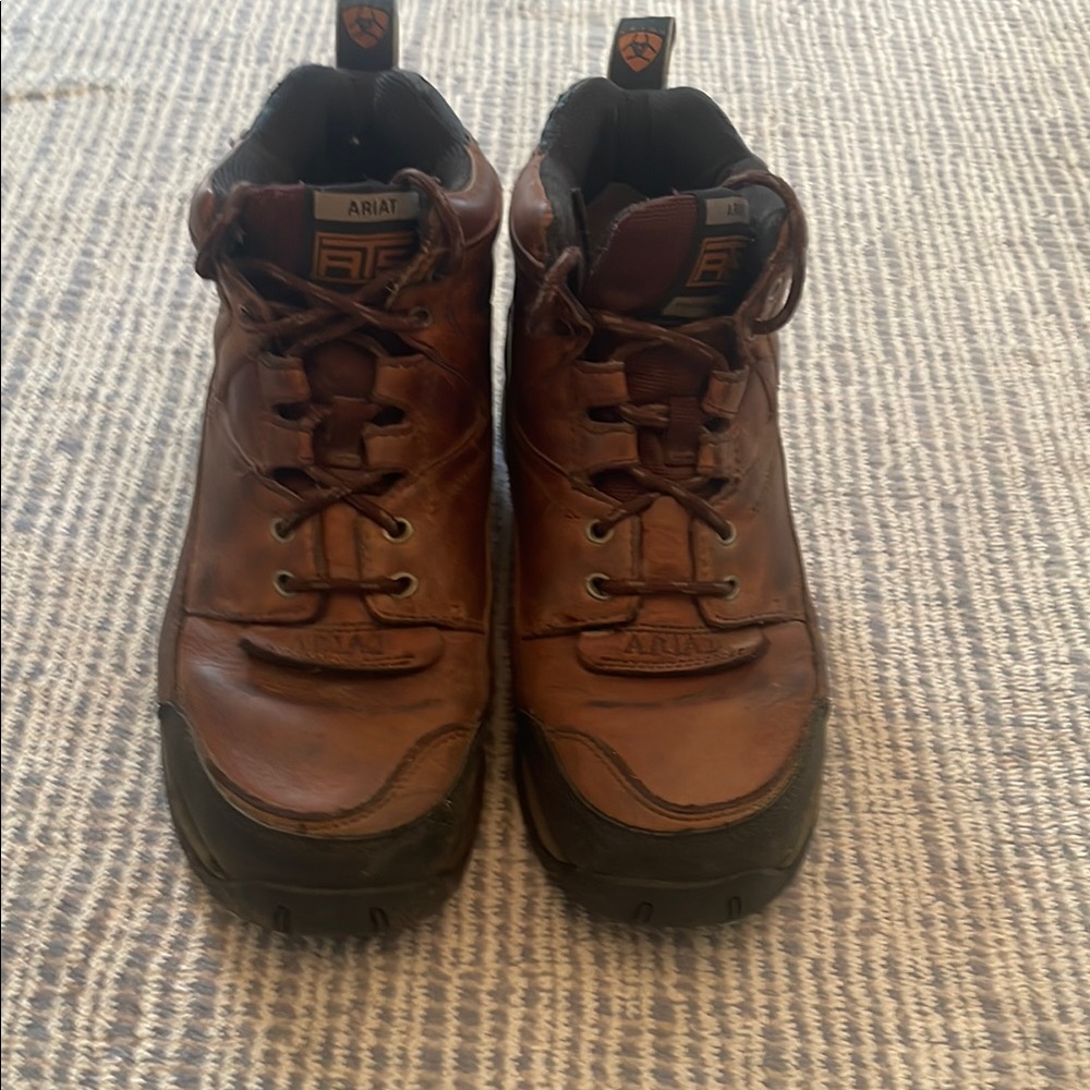 Ariat Brown and Black Outdoor Boots with Rugged Soles